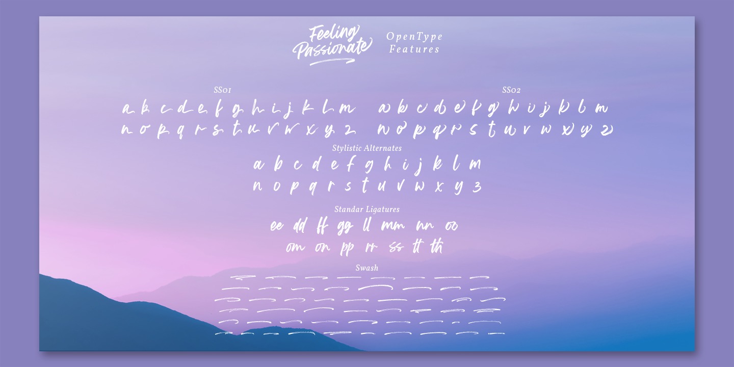 Feeling Passionate Swash Font preview